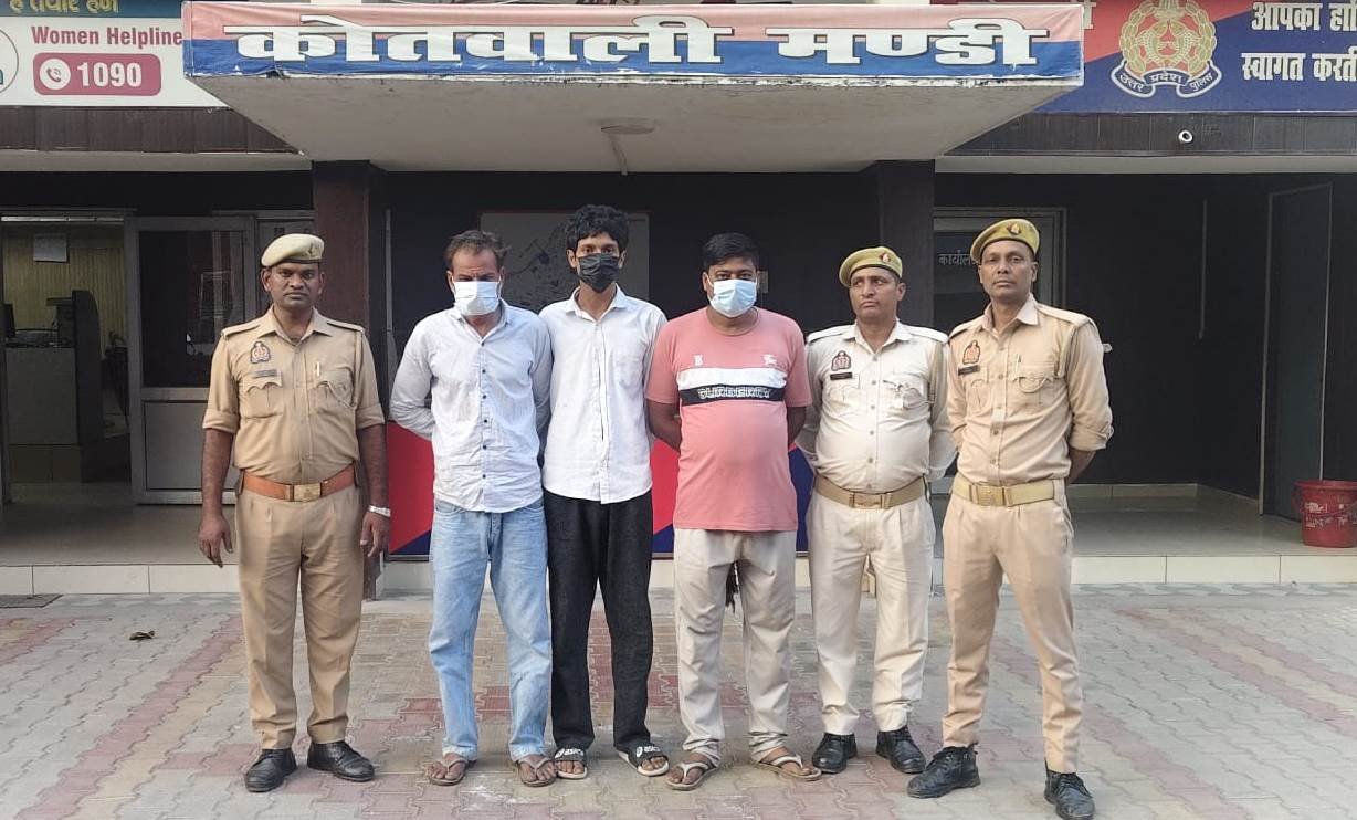 सहारनपुर: थाना मंडी पुलिस ने शांति व्यवस्था भंग होने की आशंका में 3 अभियुक्तों को गिरफ्तार किया